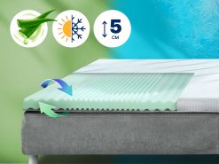 Матрац-топер (наматрацник) Dormeo Aloe Vera Vitalis 2-в-1, 5 см