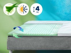 Матрац-топер (наматрацник) Dormeo Aloe Vera Vitalis 2в1, 4 см
